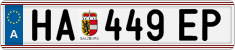License plate of Austria, Regular plates