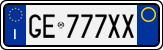 License plate of Italy, Cars (1994 year series)