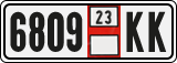 License plate of Georgia, Export transit plates