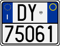 License plate of Italy, Motorcycles (1994 year series)