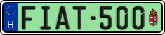 license plates of Hungary, Vanity Plates (2022)