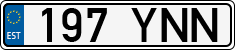 License plate of Estonia, Regular car plates