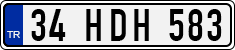 License plate of Turkey, Regular plates