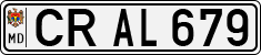 License plate of Moldova, Cars (1992)