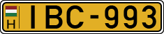 license plates of Hungary, Commercial vehicles (1990)