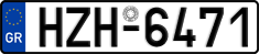 License plate of Greece, Cars