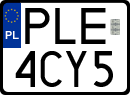 License plates of Poland, Special vehicles and motorcycles
