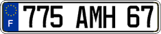 French license plate, FNI
