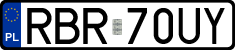 License plates of Poland, Regular car plates
