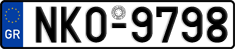 License plate of Greece, Cars