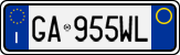 License plate of Italy, Cars (1994 year series)