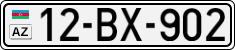 License plate of Azerbaijan, Cars