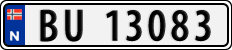 License plate of Norway, Cars
