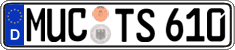 German license plate, Regular plates