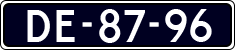 License plate of the Netherlands, Imported oldtimers (cars)