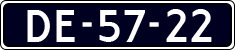 License plate of the Netherlands, Imported oldtimers (cars)