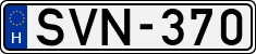 license plates of Hungary, Cars (1990)