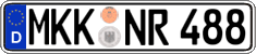 German license plate, Regular plates