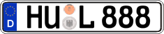 German license plate, Regular plates