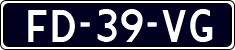License plate of the Netherlands, Cars
