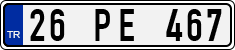 License plate of Turkey, Regular plates