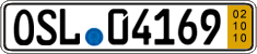 German license plate, Short-term transit plates