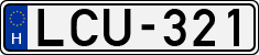 license plates of Hungary, Cars (1990)
