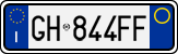 License plate of Italy, Cars (1994 year series)