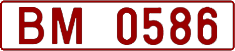 License plate Belarus, Trucks and buses (1992)