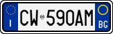License plate of Italy, Cars (1994 year series)