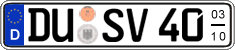 German license plate, Seasonal plates