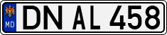 License plate of Moldova, Cars (1992)
