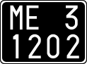 License plate of Italy, Cars (1927 year series)
