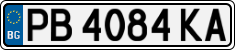 License plate of Bulgaria, Cars
