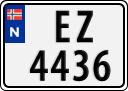 License plate of Norway, Trailers, motorcycles, special vehicles