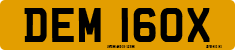 License plate of the United Kingdom, 1963 year system