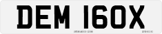 License plate of the United Kingdom, 1963 year system