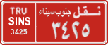 License plate of Egypt, Cars (1999)