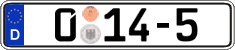 German license plate, Diplomatic