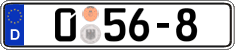 German license plate, Diplomatic