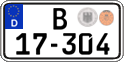 German license plate, Diplomatic