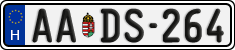 license plates of Hungary, Regular plates (2022)