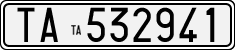 License plate of Italy, Cars (1927 year series)