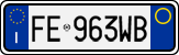 License plate of Italy, Cars (1994 year series)