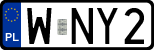 License plates of Poland, Regular car plates