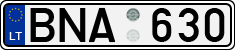 License plate of Lithuania, Cars