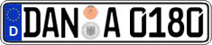 German license plate, Regular plates