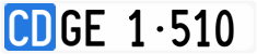 License plate of Switzerland, Diplomatic