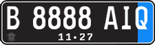 License plate of Indonesia, Regular plates
