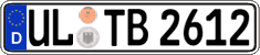 German license plate, Regular plates